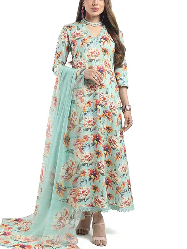 3pcs Printed Lawn