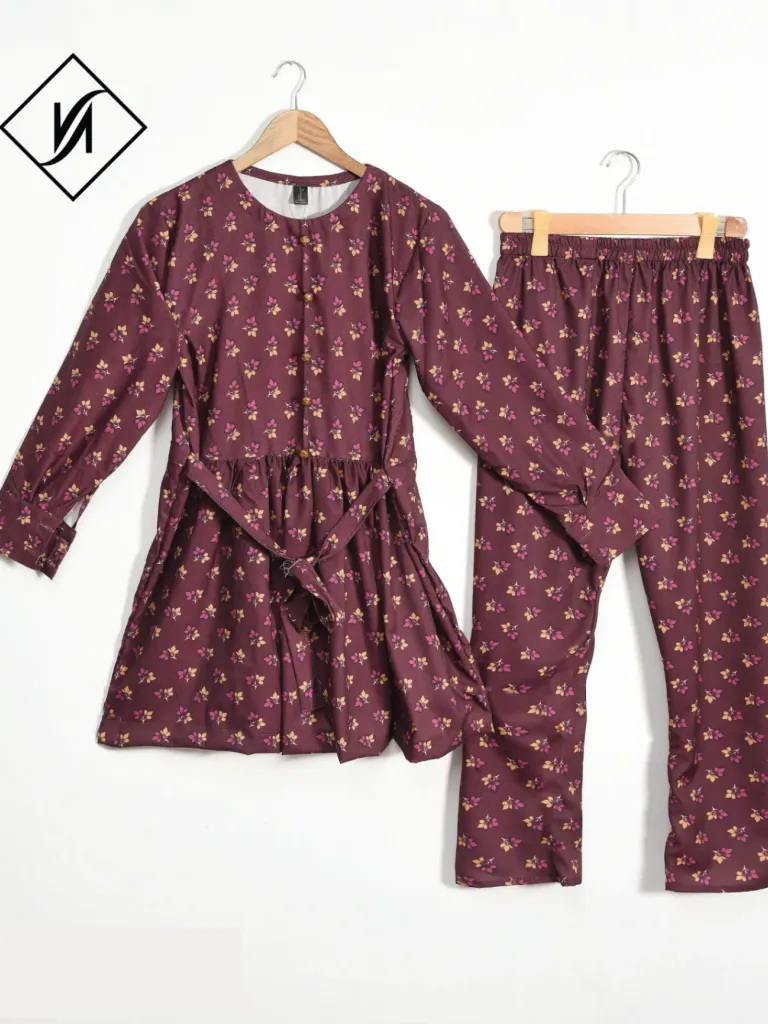 2pcs shirt & trouser colored