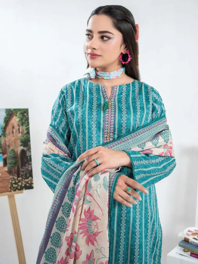 3pcs Printed Lawn (VA#0061)