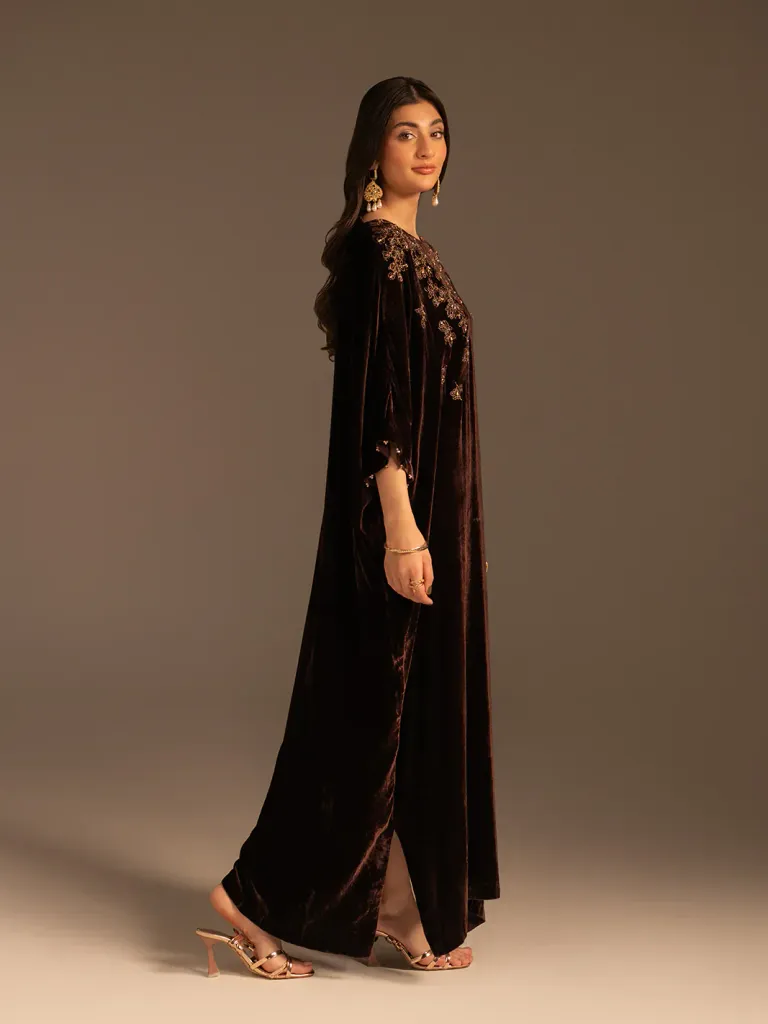 Velvet Bloom Kaftan