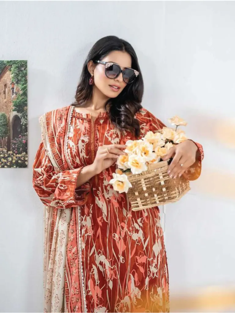 3pcs Printed lawn (VA#0062)
